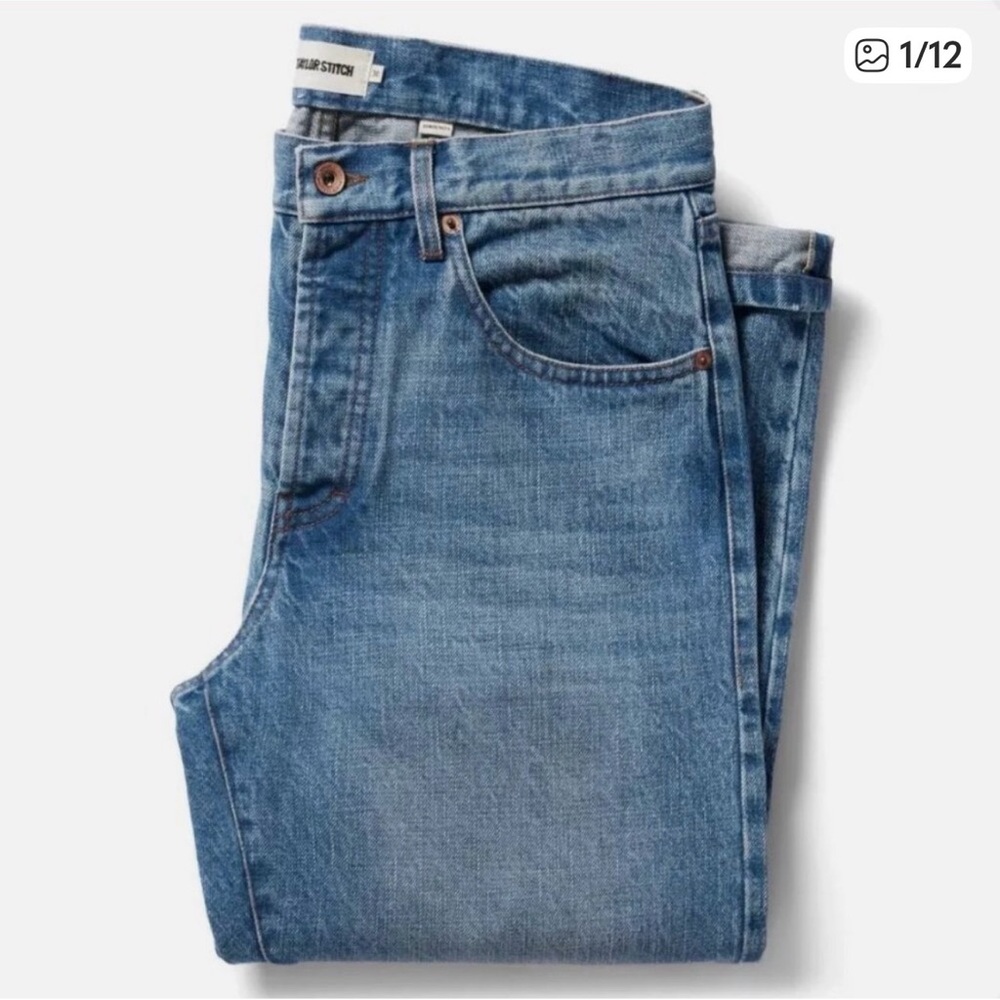 Taylor Stitch Men's Slim Straight Sawyer Wash Jeans